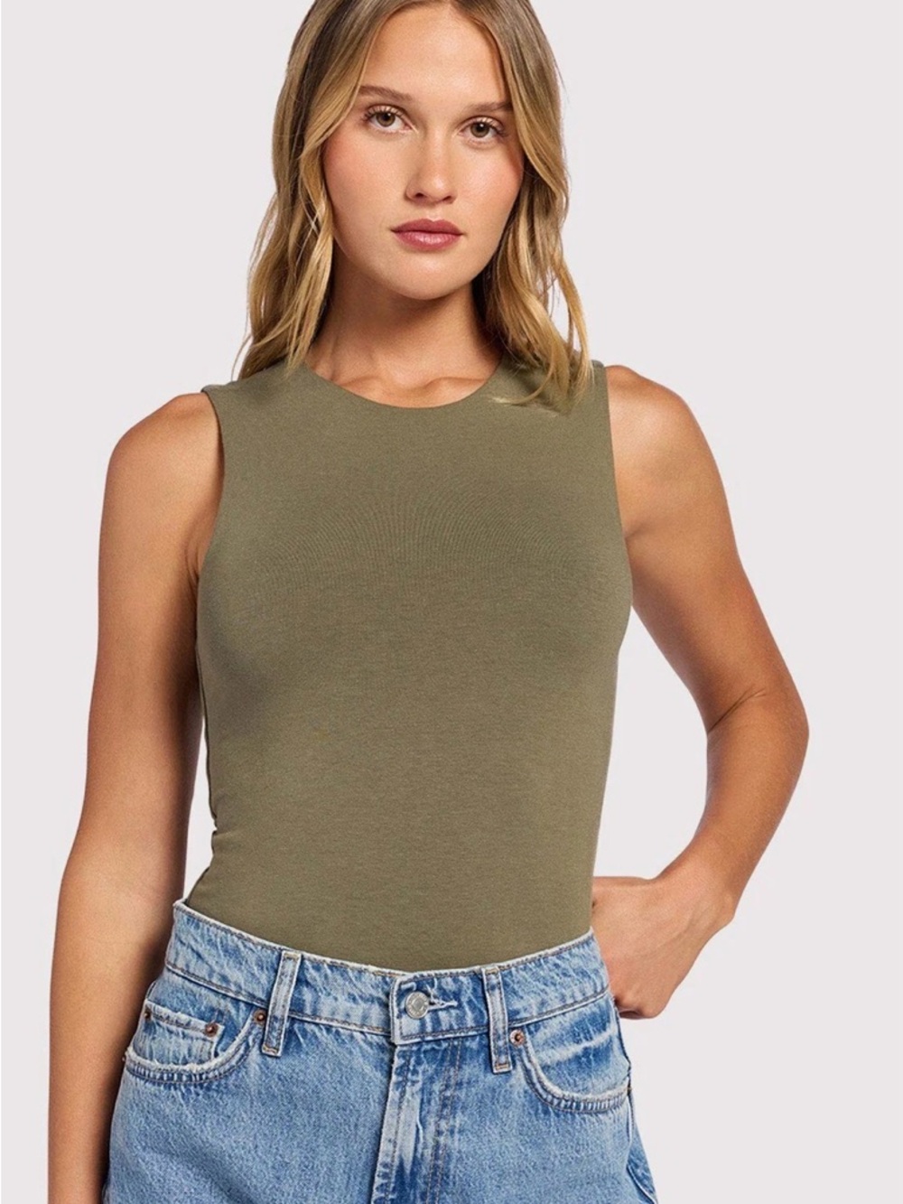 nuuds Classic Crewneck Tank Bodysuit